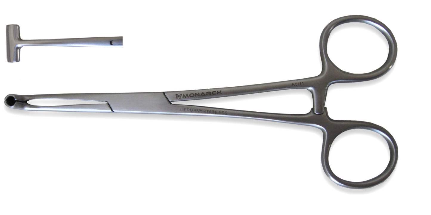 Pratt T-clamp, forceps 6" Length