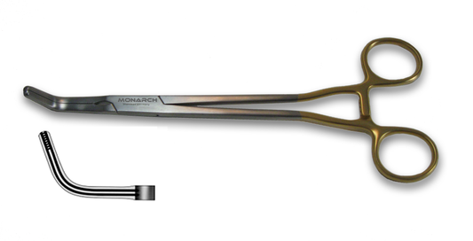 Z-Clamp Hysterectomy Forceps, Angled 8.5"