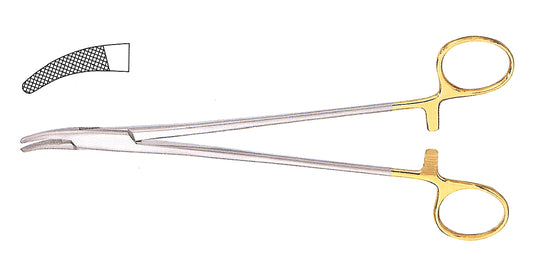 Heaney Needle Holder, Curved, TC, 10 1/2"