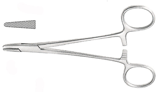 Hegar-Baumgartner Needle Holder, Serrated, 5 1/2"