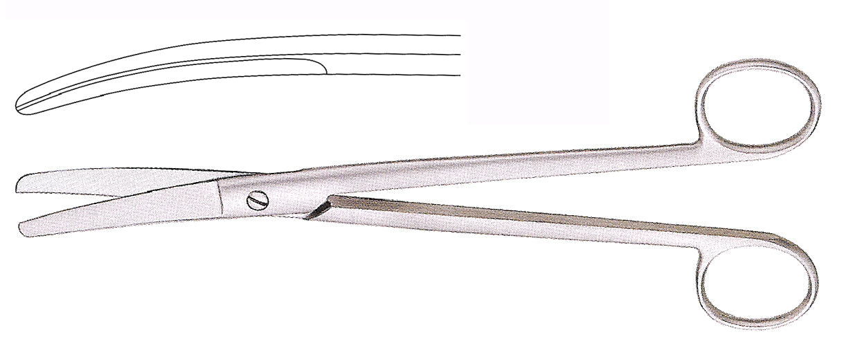 Sims Uterine Scissors, Straight, 8"