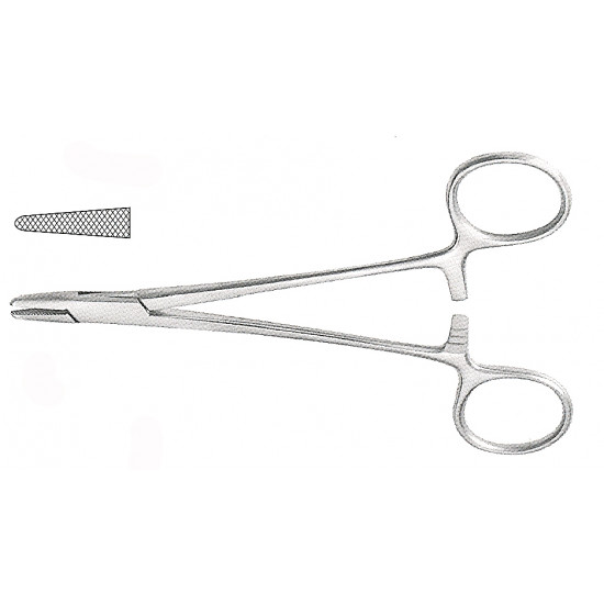 Hegar-Baumgartner Needle Holder, Serrated, 5 1/2"